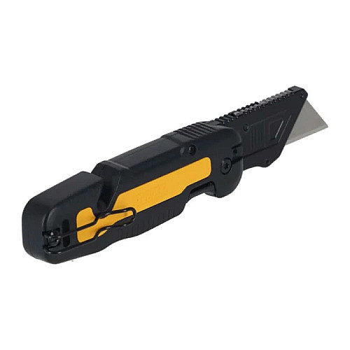 Нож строительный трапециевидный складной DeWALT, с фиксированным лезвием, корпус пластик, 82мм