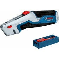 Ніж будівельний трапецієподібний складаний Bosch Professional пластиковий корпус, 253мм, набір лез 13шт