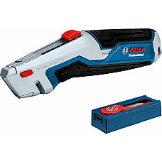 Ніж будівельний трапецієподібний складаний Bosch Professional пластиковий корпус, 253мм, набір лез 13шт