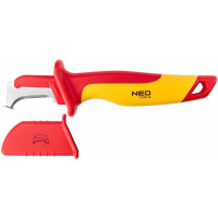 Ніж монтерський Neo Tools, діелектричний, для робіт під напругою 1000В, вигнуте лезо, 180мм