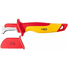 Ніж монтерський Neo Tools, діелектричний, для робіт під напругою 1000В, вигнуте лезо, 180мм