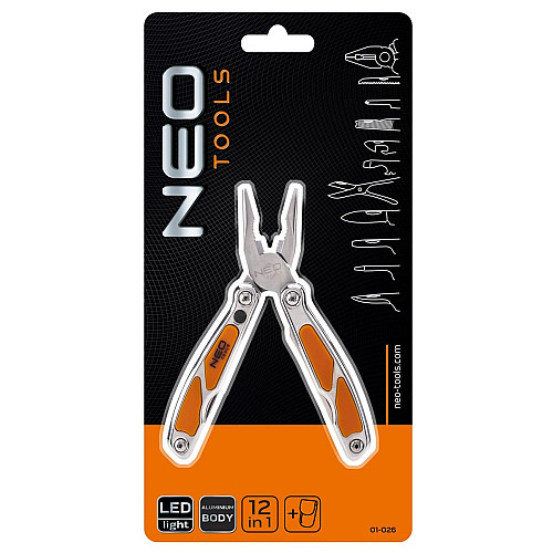Мультитул Neo Tools, 13 елементів, з LED