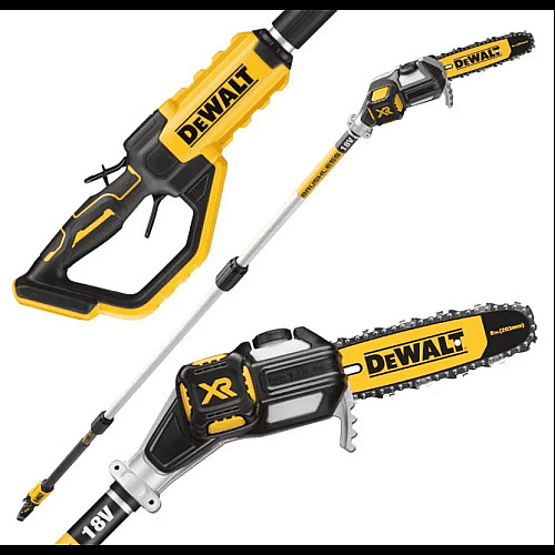 Высоторез цепной аккумуляторный DeWalt 18В шина 20см штанга 180-280см 4.0кг без АКБ и ЗП