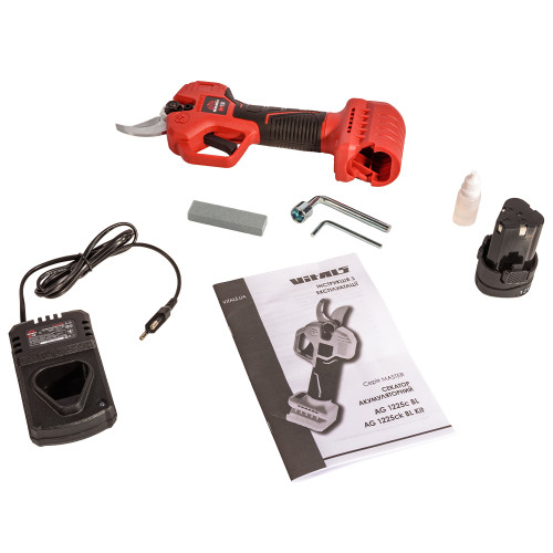 Секатор акумуляторний Vitals Master AG 1225ck BL Kit 12В 1х2А·год 25мм 20-30різ/хв 1.1кг