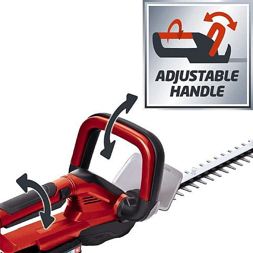 Кусторез аккумуляторный Einhell GE-CH 1855/1 Li-Solo 18В PXC 55см шаг реза 18мм 2.44кг без АКБ и ЗП