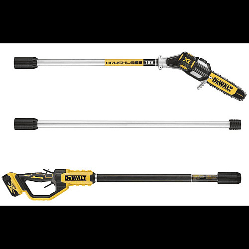 Высоторез цепной аккумуляторный DeWalt 18В шина 20см штанга 180-280см 4.0кг без АКБ и ЗП