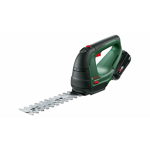 Ножницы для травы аккумуляторные Bosch AdvancedShear 18В-10 + насадка кусторез 10/20см шаг реза 8мм 1.85кг