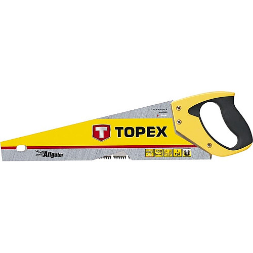 Ножівка по дереву TOPEX Aligator, 400мм, 7TPI