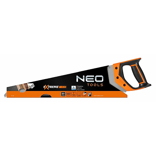 Ножівка по дереву Neo Tools Extreme, 450мм, 7TPI