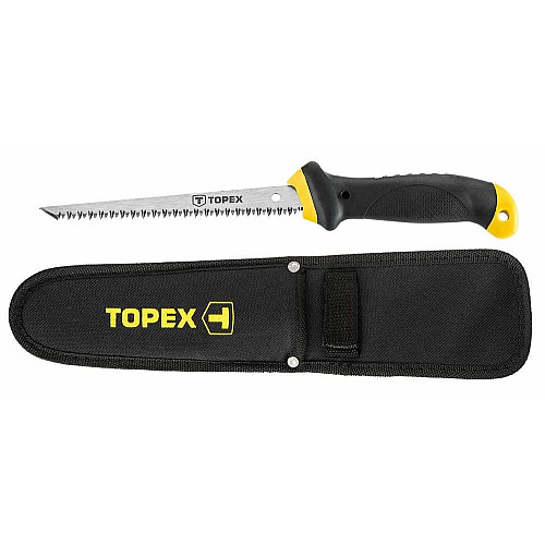 Ножівка по гіпсокартону TOPEX, 150мм, 8TPI, чохол