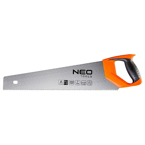 Ножівка по дереву Neo Tools, 450мм, 7TPI