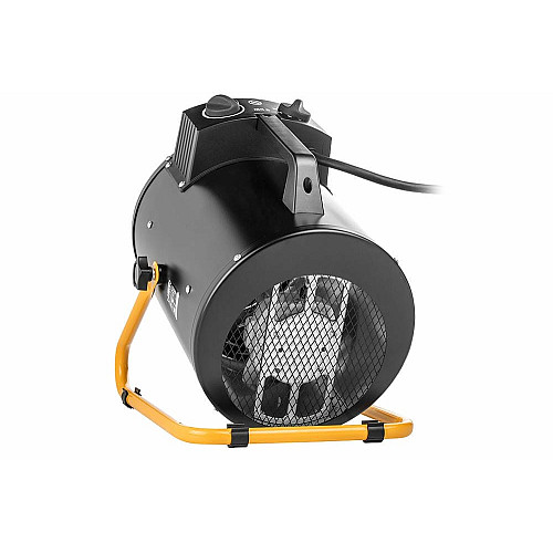 Тепловая пушка электрическая Neo Tools, 5кВт, 100м2, 366м3/час, 380В, нагрев. элемент – нерж. сталь, IPX4, черный, 6.44кг