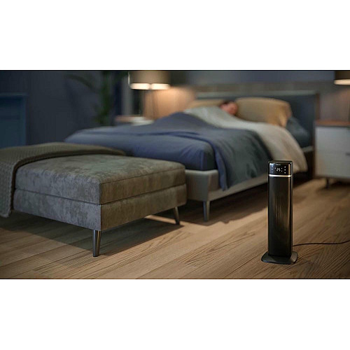 Тепловентилятор Philips 5000 Series, 20м2, 2000Вт, электр. упр-ния, 58 х 19.6 х 21.2см, керамический, дисплей, Wi-Fi, черный