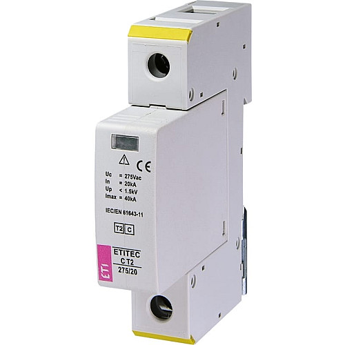 Ограничитель перенапряжения ETI, ETITEC C T2 275/20 (1+0) 1p