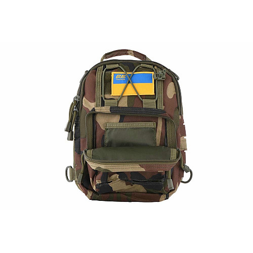 Сумка Слінг 2Е Tactical Laser Cut 2.5л, темний камуфляж