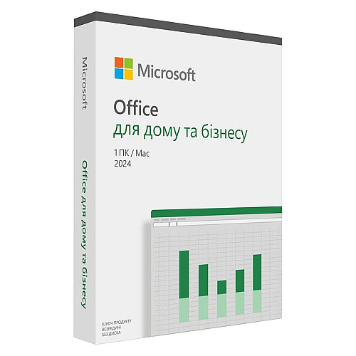 Экземпляр ПО Microsoft Office Home and Business 2024 укр, FPP без носителя