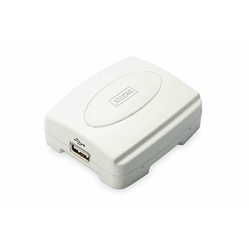 Принт-сервер DIGITUS Fast Ethernet, 1xRJ45, 1xUSB A 2.0