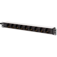 Пристрій розподілу електроживлення DIGITUS 1U, 9xSchuko, 16A, 250V, вилка C20
