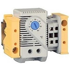 Термостат ZPAS 220V, AC, 6А, замикаючий, на DIN рейці,  для вентилятора