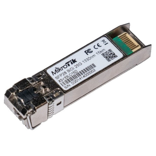 Комплект SFP-Трансиверів MikroTik XS+2733LC15D (XS+27LC15D, XS+33LC15D по 1шт), SFP28, SM, 15km, LC