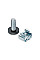 Кріпильний набір DIGITUS M6 Screws&Nuts, 50 pcs., silver