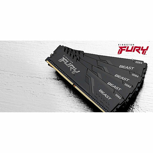 Пам'ять ПК Kingston DDR4 16GB KIT (8GBx2) 3200 FURY Beast