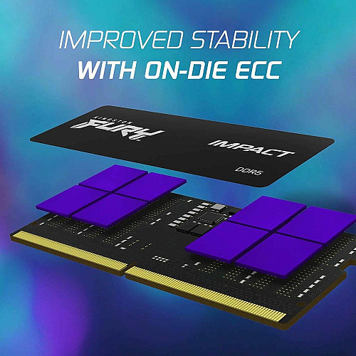 Пам'ять ноутбука Kingston DDR5 32GB KIT (16GBx2) 6000 FURY Impact XMP