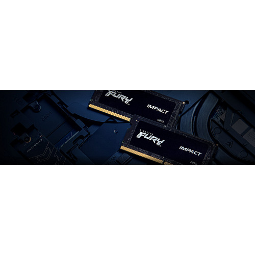 Пам'ять ноутбука Kingston DDR5 64GB KIT (32GBx2) 4800 FURY Impact