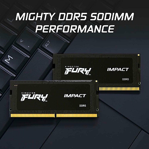 Пам'ять ноутбука Kingston DDR5 32GB KIT (16GBx2) 6000 FURY Impact XMP