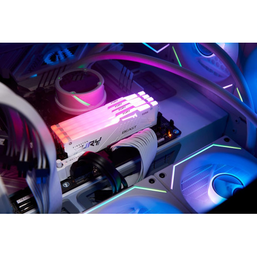 Пам'ять ПК Kingston DDR5  16GB 6000 FURY Beast  Білий RGB EXPO