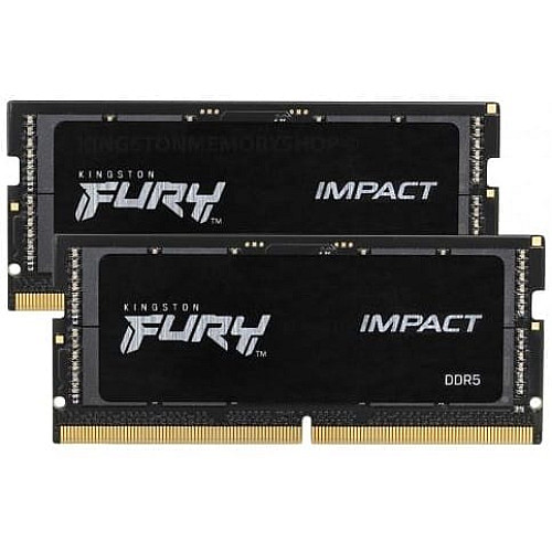 Память ноутбука Kingston DDR5 32GB KIT (16GBx2) 4800 FURY Impact