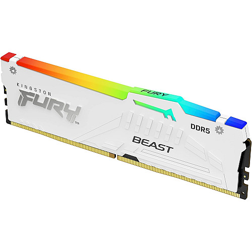 Пам'ять ПК Kingston DDR5 16GB 6000 FURY Beast EXPO Білий