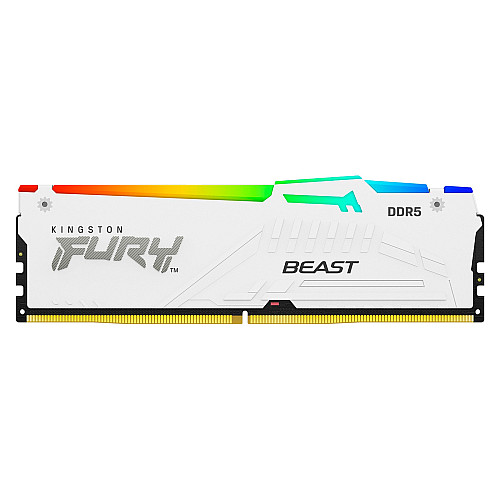 Пам'ять ПК Kingston DDR5 32GB 6000 FURY Beast  RGB EXPO Білий