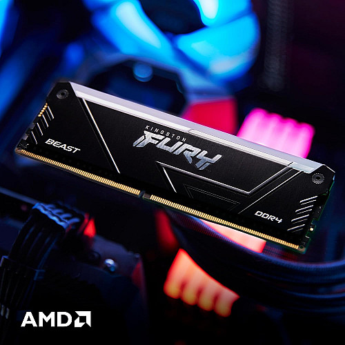 Пам'ять ПК Kingston DDR4 32GB KIT (16GBx2) 3200 FURY Beast RGB