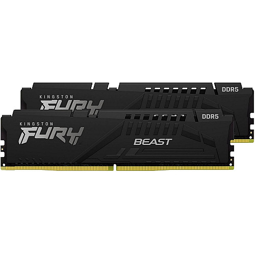 Пам'ять ПК Kingston DDR5 16GB KIT (8GBx2) 6000 FURY Beast Black EXPO