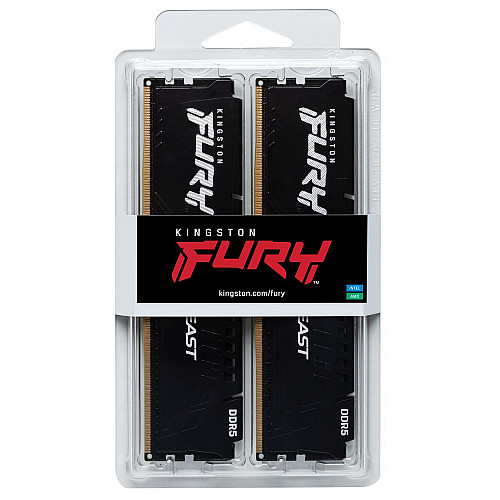 Пам'ять ПК Kingston DDR5 16GB KIT (8GBx2) 6000 FURY Beast Black EXPO