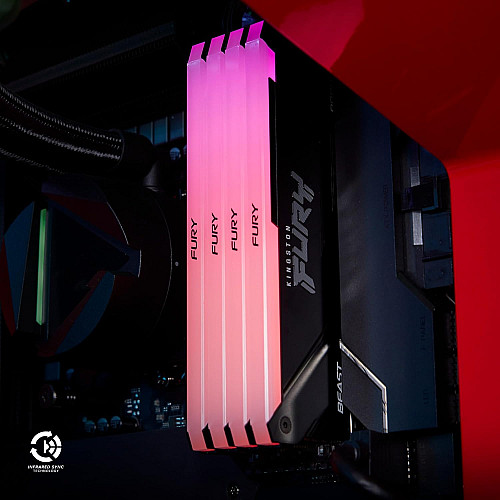 Пам'ять ПК Kingston DDR4   8GB 3200 FURY Beast RGB