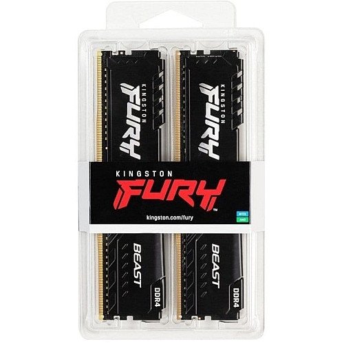 Память ПК Kingston DDR4 32GB KIT (16GBx2) 3200 Fury Beast