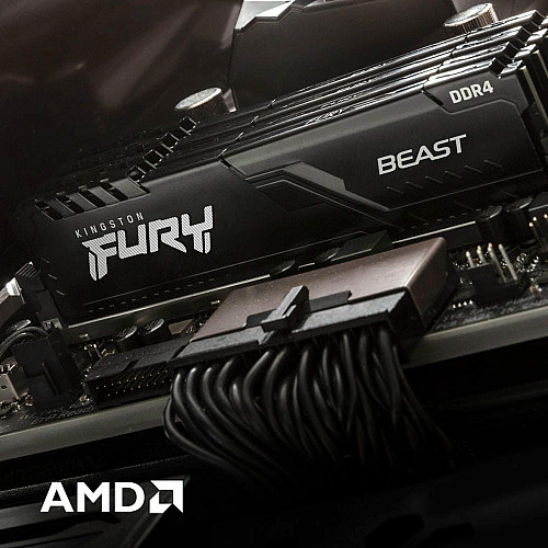 Пам'ять ПК Kingston DDR4 16GB KIT (8GBx2) 3200 FURY Beast