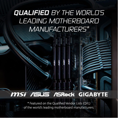 Пам'ять ПК Kingston DDR5  16GB 6000 FURY Beast  EXPO