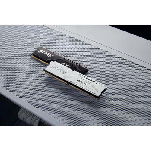 Пам'ять ПК Kingston DDR5 64GB KIT (32GBx2) 5600  FURY Beast Білий