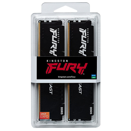 Пам'ять ПК Kingston DDR5 64GB KIT (32GBx2) 5600 FURY Beast