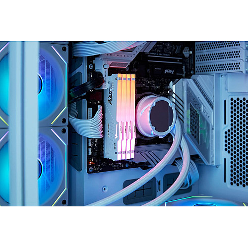Пам'ять ПК Kingston DDR5 32GB 6000 FURY Beast  RGB EXPO Білий