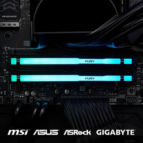 Пам'ять ПК Kingston DDR5 16GB 5600 FURY Beast  RGB