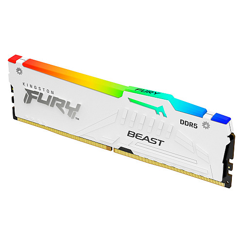 Пам'ять ПК Kingston DDR5 32GB 6000 FURY Beast  RGB EXPO Білий