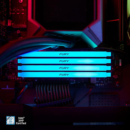 Пам'ять ПК Kingston DDR4 32GB KIT (16GBx2) 3200 FURY Beast RGB