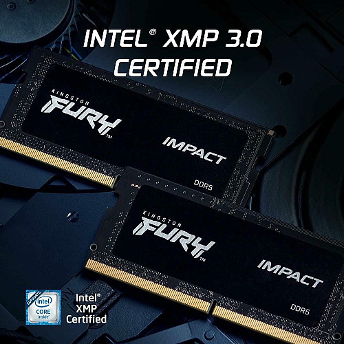 Пам'ять ноутбука Kingston DDR5 32GB KIT (16GBx2) 6000 FURY Impact XMP