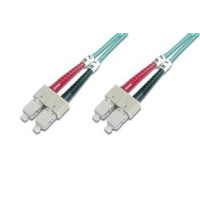 Патч-корд волоконно-оптичний DIGITUS SC/UPC-SC/UPC, 50/125, MM, OM3, duplex, 1м
