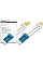 Патч-корд волоконно-оптичний DIGITUS LC/UPC-LC/UPC, 9/125, SM, OS2, duplex, 5м