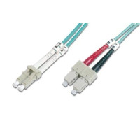 Патч-корд волоконно-оптичний DIGITUS LC/UPC-SC/UPC, 50/125, MM, OM3, duplex, 2м